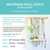 Macrame Wall Shelf Workshop, Derby - 26th October