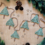 Macrame Christmas Bunting - Sage