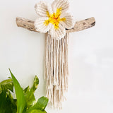 Frangipani Flower Wall Hanging Single
