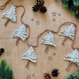 Macrame Christmas Bunting - Natural