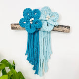 Azure Flower Wall Hanging