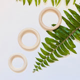 Natural Wooden Rings 55mm, 65mm, 70mm