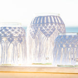 Macrame Mason Jars - set of 2-3