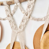 Triple Hat Hanger on Driftwood with Shells