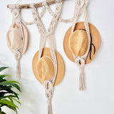 Triple Hat Hanger on Driftwood with Shells