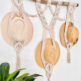 Triple Hat Hanger on Driftwood with Shells