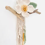 Flower with Leaf Wall Hanging