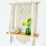 "The Diamond" Macrame Wall Hanging Shelf - CUSTOM DESIGN