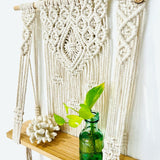 "The Diamond" Macrame Wall Hanging Shelf - CUSTOM DESIGN