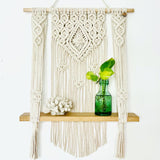 "The Diamond" Macrame Wall Hanging Shelf - CUSTOM DESIGN
