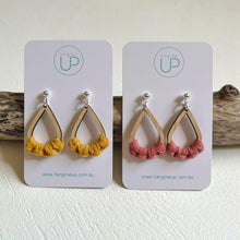 Load image into Gallery viewer, &quot;Cable Beach&quot; Macrame Drop Earrings
