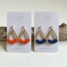 Load image into Gallery viewer, &quot;Cable Beach&quot; Macrame Drop Earrings
