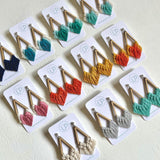 "Reddell" Macrame Kite Earrings