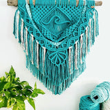 “The Wave” Macrame Wall Hanging - Ocean