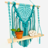 "Clam Shell" Macrame Wall Hanging Shelf - CUSTOM DESIGN