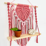 "Clam Shell" Macrame Wall Hanging Shelf - CUSTOM DESIGN
