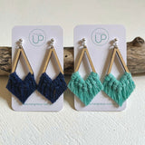 "Reddell" Macrame Kite Earrings