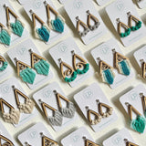 "Cable Beach Wave" Macrame Drop Earrings