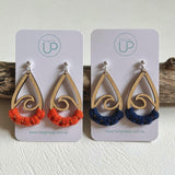 "Cable Beach Wave" Macrame Drop Earrings