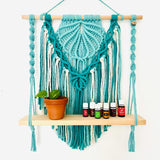 "Clam Shell" Macrame Wall Hanging Shelf - CUSTOM DESIGN