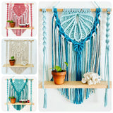 "Clam Shell" Macrame Wall Hanging Shelf - CUSTOM DESIGN