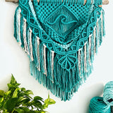 “The Wave” Macrame Wall Hanging - Ocean