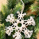 Macrame Snowflake Ornament