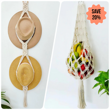 Load image into Gallery viewer, Fruit Basket &amp; Hat Hanger Bundle
