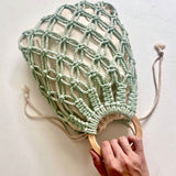 Macrame Market Bag Sage