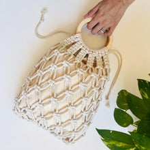 Load image into Gallery viewer, Macrame Market Bag Natural
