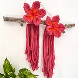Pink Frangipani Flower Wall Hanging