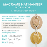 Macrame Hat Hanger Workshop, Derby - 16th May