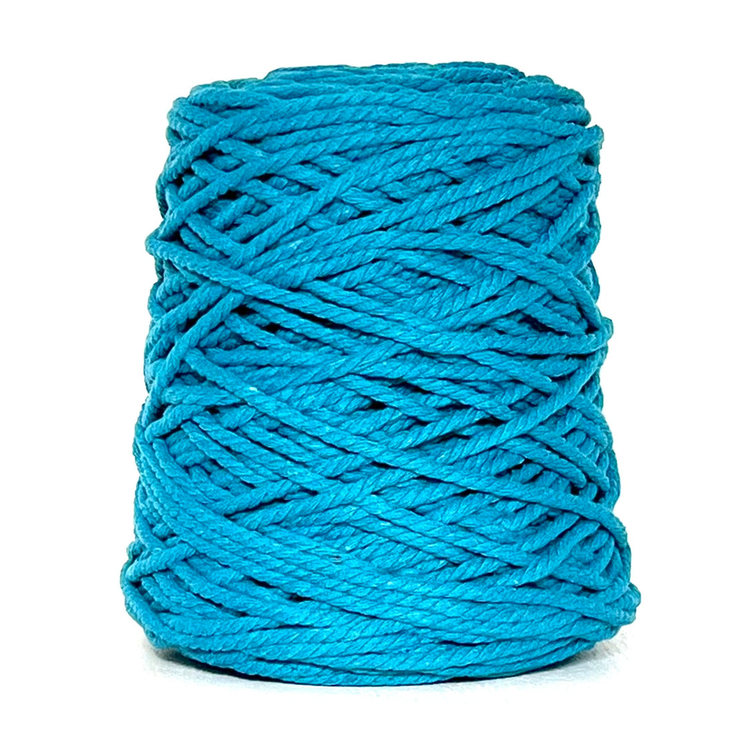 Cotton Cord 3ply 5mm 1kg Aquamarine