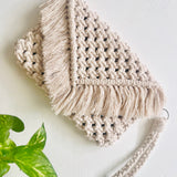Macrame Clutch Bag Natural