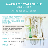 Macrame Wall Shelf Workshop, Derby - 21st September