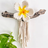 Frangipani Flower Wall Hanging Single