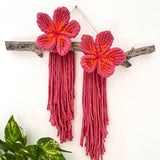Pink Frangipani Flower Wall Hanging