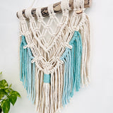 "Tidal Elegance“ Macrame Wall Hanging - Mint