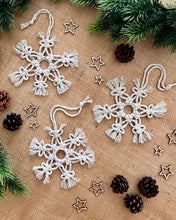 Load image into Gallery viewer, Macrame Snowflakes
