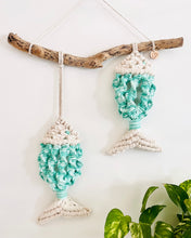 Load image into Gallery viewer, Turquoise Ocean Fish Wall Hanging
