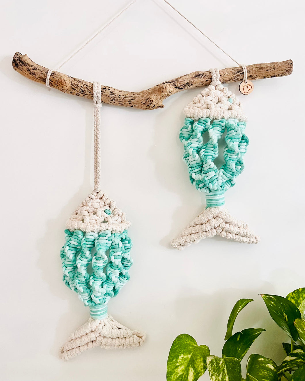 Turquoise Ocean Fish Wall Hanging