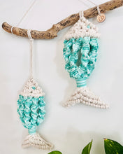 Load image into Gallery viewer, Turquoise Ocean Fish Wall Hanging
