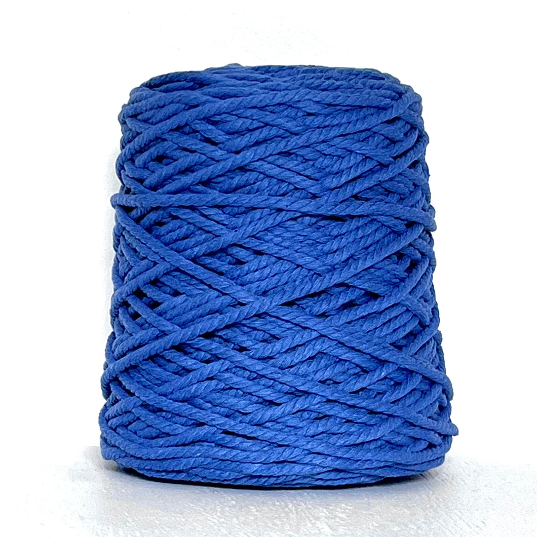 Cotton Cord 3ply 5mm 1kg Santorini Blue