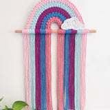 Rainbow Wall Art & Hair Clip Storage - Blue Tones