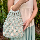 Macrame Market Bag Sage