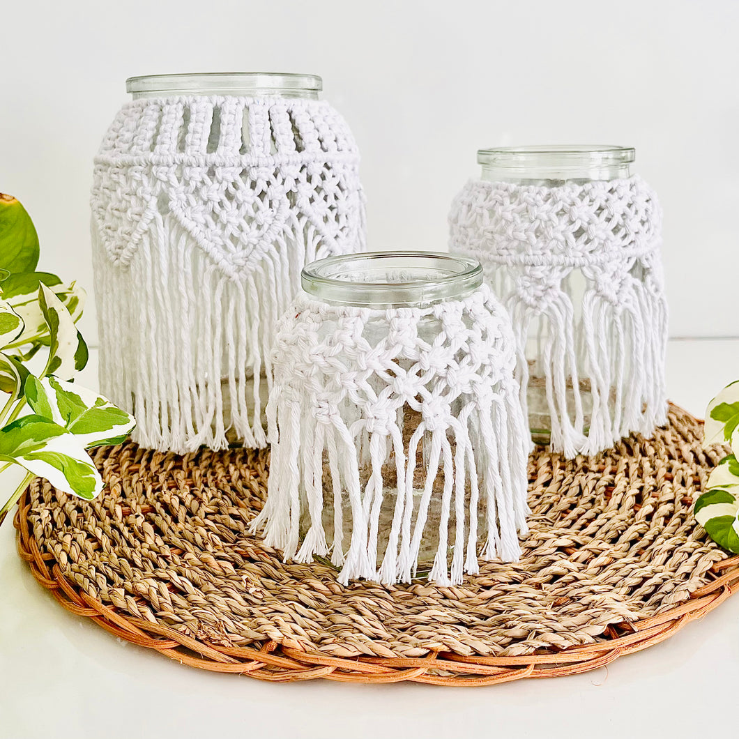 Macrame Mason Jars