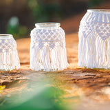 Macrame Mason Jars - set of 3