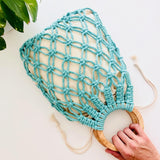 Macrame Market Bag Mint