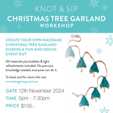 Macrame Christmas Tree Garland Workshop - 12th November