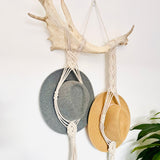 Double Hat Hanger on Deer Antler